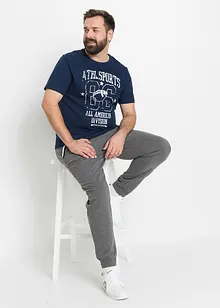 Lot de 2 T-shirts à imprimés sportifs, bonprix