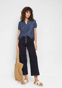 Jupe-culotte en jean extensible en coton, John Baner JEANSWEAR