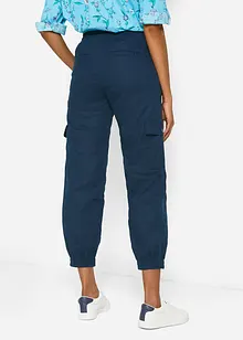 Pantalon cargo avec lin, bonprix