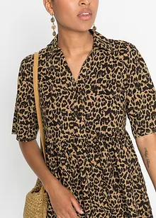 Robe en viscose avec un col chemise, bonprix