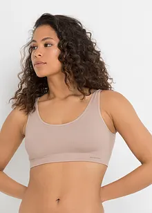 Lot de 2 brassières côtelées sans coutures Feel Comfort, bonprix