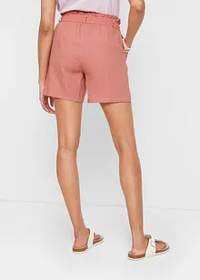 Short paper bag en lin, bonprix