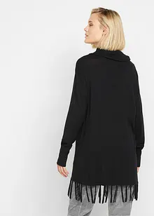 Pull long avec franges, bonprix