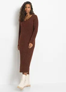 Robe midi en maille, bonprix