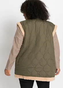 Gilet matelassé sans manches réversible, bonprix