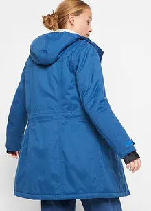 Parka fonctionnelle imperméable avec polaire peluche et capuche, bonprix