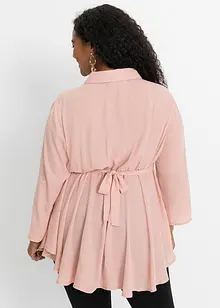 Blouse longue avec ceinture avec polyester recyclé, bonprix