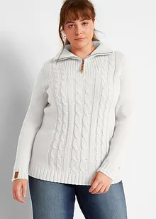 Pull camionneur en maille torsadée, bonprix