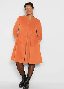 Robe midi en velours côtelé, bonprix