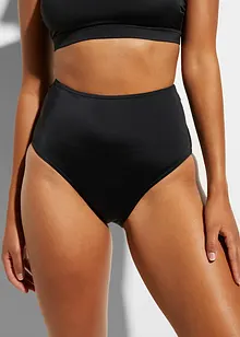 Bas de bikini taille haute en polyamide recyclé, largeur réglable, bonprix