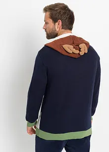 Pull à capuche avec motif de Noël, bonprix