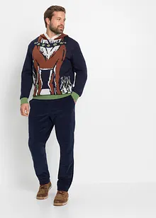 Pull à capuche avec motif de Noël, bonprix