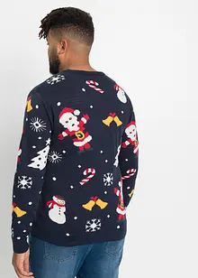 Pull en maille fine avec motif de Noël, bonprix