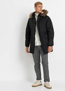 Veste matelassée longue avec capuche, bonprix