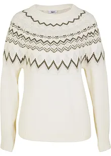 Pull norvégien à col montant, bonprix