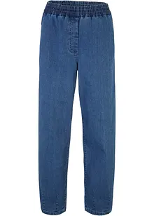 Jean mom, taille haute élastiquée, bonprix