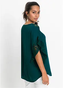 Blouse avec détails en dentelle, bonprix