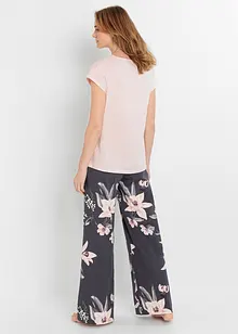 Pyjama avec pantalon large, bonprix