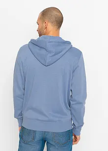 Sweat zippé à capuche avec polyester recyclé, bonprix