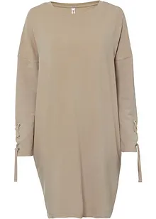 Robe sweat avec laçages, bonprix