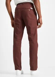 Pantalon chino avec lin, Regular Fit, Straight, bonprix