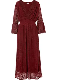 Robe longue aspect crochet, bonprix