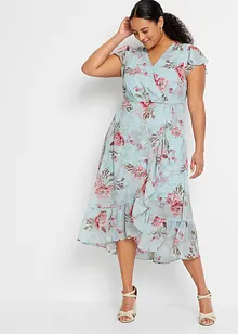 Robe imprimée à volants, bonprix