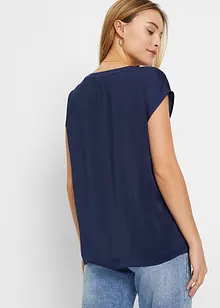 Blouse en satin à épaules descendues, bonprix