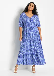 Robe longue imprimée en viscose, bonprix