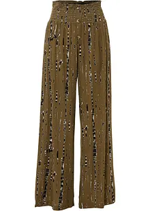 Pantalon palazzo à imprimé batik, bonprix