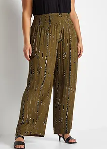 Pantalon palazzo à imprimé batik, bonprix