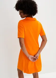 Robe longueur genou en tissu éponge avec col polo, bonprix