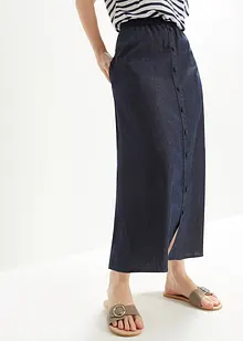 Jupe en jean taille élastique, Mid Waist, bpc bonprix collection