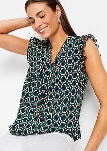 Blouse sans manches imprimée, bonprix