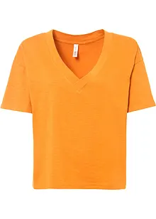 T-shirt avec encolure V profonde, bonprix