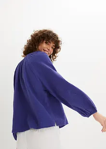 Blouse oversize en gaze de coton, bonprix