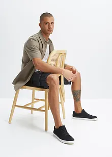 Bermuda en jean cargo, coupe loose, bonprix