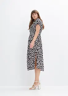 Robe imprimée avec smock, bonprix