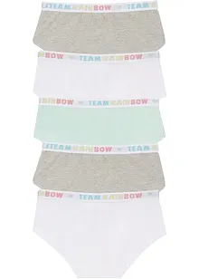 Lot de 5 culottes fille, bonprix