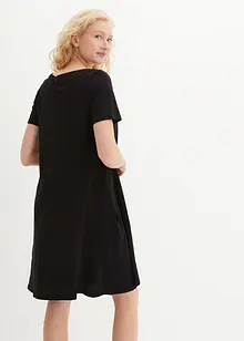 Robe en fil flammé avec poches en coton, longueur genou, bonprix