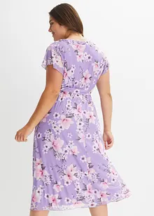 Robe midi imprimée en mesh, bonprix