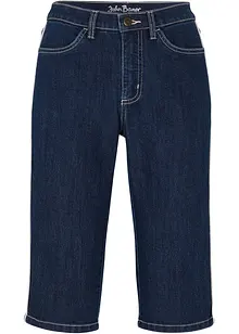 Bermuda slim en jean, taille haute, bonprix
