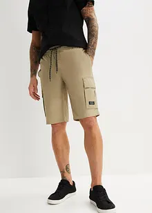 Bermuda cargo coupe confort avec taille élastiquée, Regular, bonprix