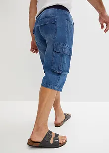 Bermuda long en jean, Loose Fit, bonprix