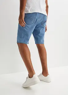 Bermuda en jean avec taille élastiquée sur les côtés, Classic Fit, bonprix