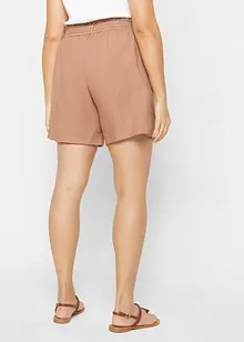 Short paper bag en lin, bonprix