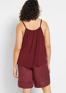 Top à fines bretelles en viscose fluide, bonprix