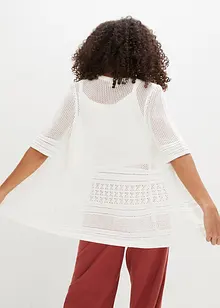 Gilet en maille ajourée, bonprix