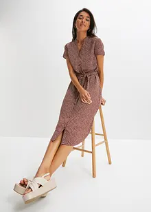 Robe-chemise à pois, bonprix