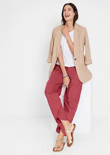Pantalon 3/4 aérien en lin mélangé, bonprix
